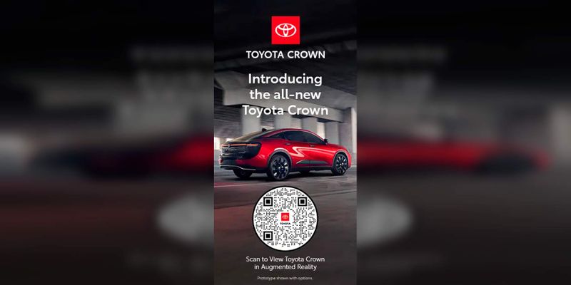 Toyota crown AR QR code